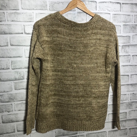 Rewind women’s Pug Soft TAN Knitted Sweater  M - Picture 3 of 7